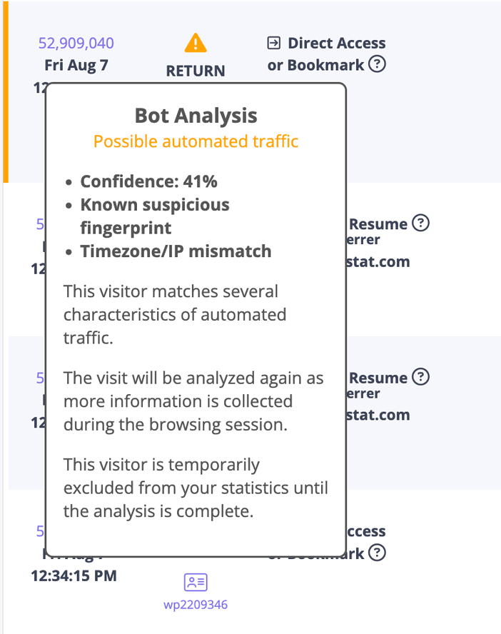 Le visiteur est peut-être un bot